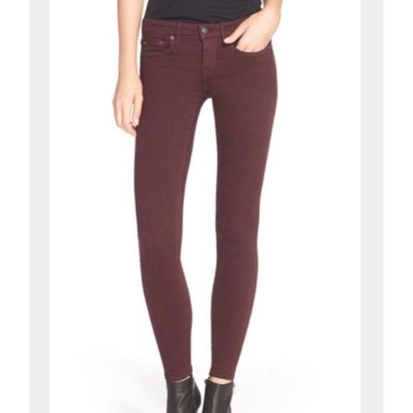 VINCE Riley Jegging in Burgundy size 26 - Picture 1 of 7